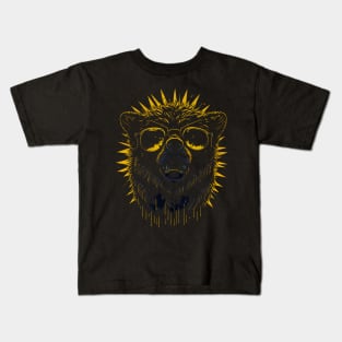 Funk Sun Glasses Bear Kids T-Shirt